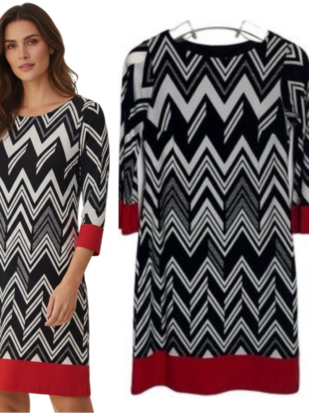 ENFOCUS STUDIO Chevron Stripes Dress